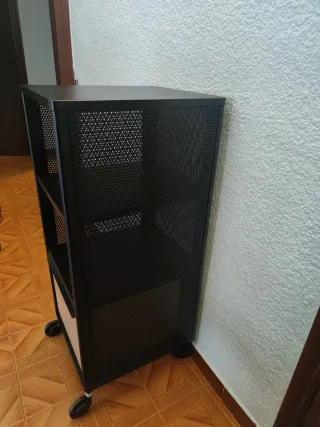 Carrito Archivador Ikea Bekant Negro/Madera