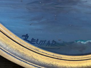 Cuadros Ovalados Mar Tormentoso