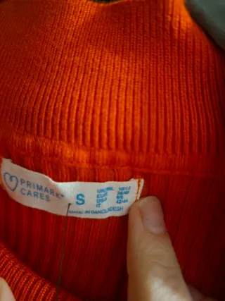 Jersey manga larga naranja