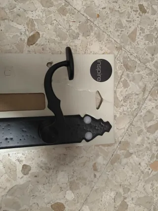 Manivela de puerta negra Inspire Algaba