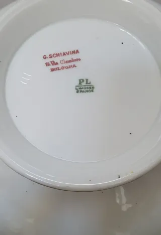 Zuppiera in ceramica con decori floreali22 cm