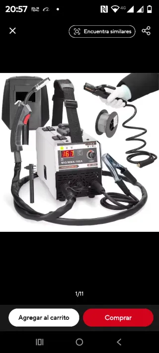 Soldadora MIG/MMA 180A + Careta