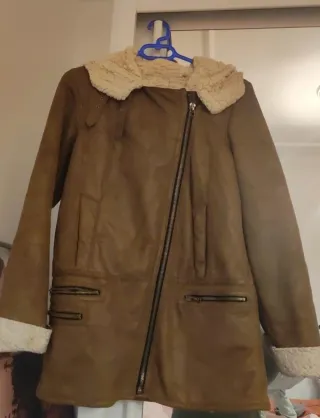 Chaqueta de cuero forrada