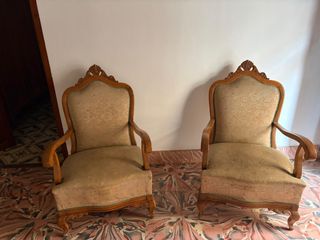 2 Sillones Antiguos Estilo Vintage