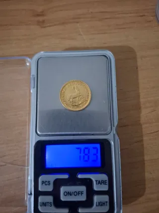 Moneda 2 Rand Oro 18k