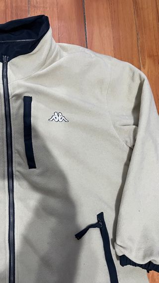 Chaqueta Kappa Reversible Vintage Beige/Negra