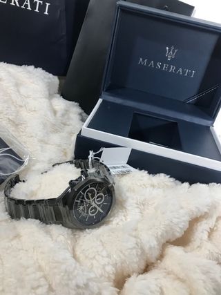 Reloj Maserati Cronógrafo Azul y Plateado