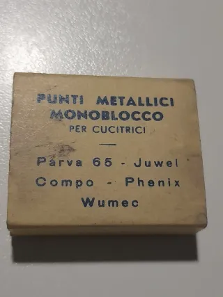 Punti metallici vintage per cucitrici