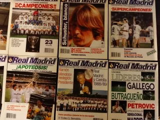Lote revistas antiguas Real Madrid 1987 hasta 1993