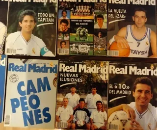 Lote revistas antiguas Real Madrid 1987 hasta 1993