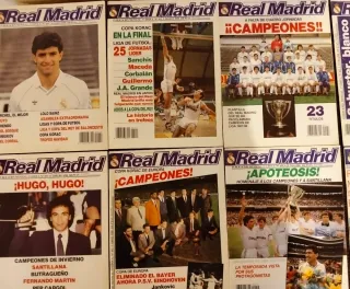 Lote revistas antiguas Real Madrid 1987 hasta 1993
