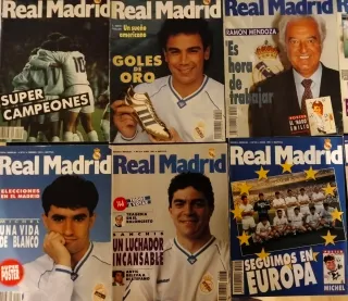 Lote revistas antiguas Real Madrid 1987 hasta 1993