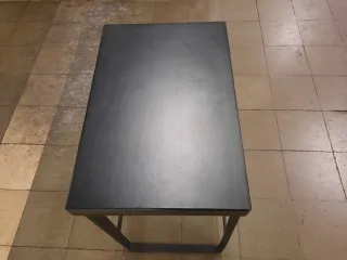 2 Taburetes Diseño Negro Metal