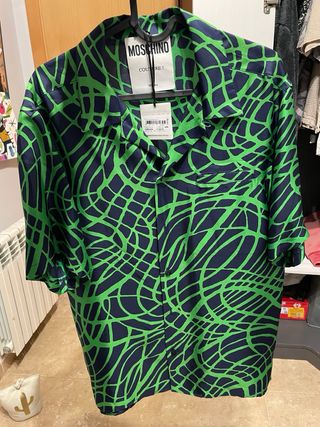 Camisa Moschino seda hombre talla 39