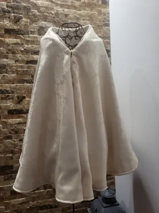 Pañolón Fallera Beige/Crema con Pasador