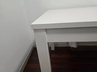 Mesa extensible IKEA blanca