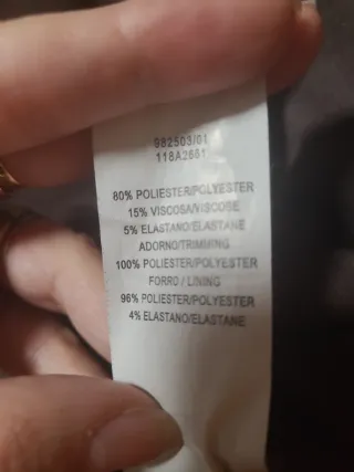 Vestido Tintoretto azul y marrón con franja centra