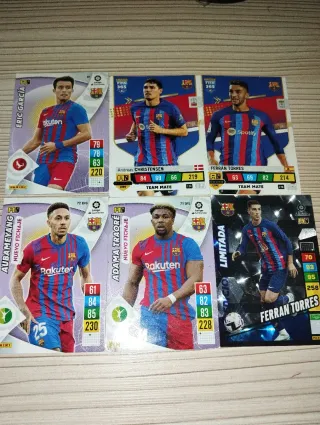 Lote cromos Adrenalyn FCB Jugadores 21-22 y 22-23