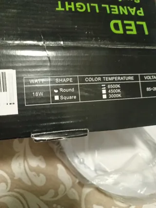 2 Plafones LED 18W 6500K