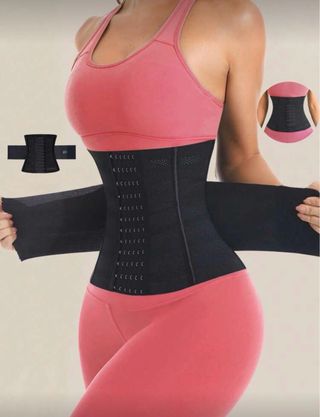 Faja reductora doble cinturón negra
