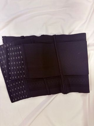 Faja reductora doble cinturón negra