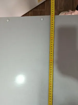 Mueble auxiliar cristal y madera