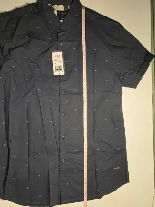 Camisa Verano Hombre Azul