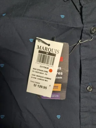 Camisa Verano Hombre Azul