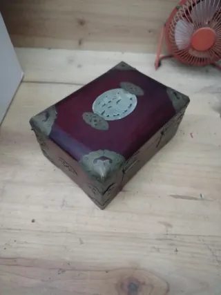 Caja joyero antiguo chino jade 60s