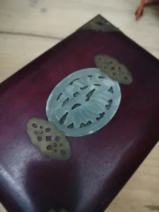 Caja joyero antiguo chino jade 60s
