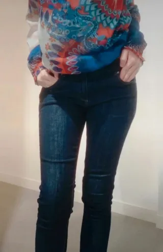 Vaqueros Zara Mujer Azul Talla 36