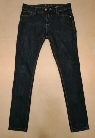 Vaqueros Zara Mujer Azul Talla 36