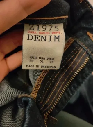 Vaqueros Zara Mujer Azul Talla 36