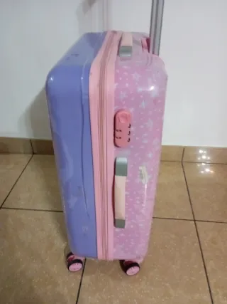 Maleta infantil unicornio morada y rosa