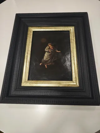 Cuadro lienzo óleo figura