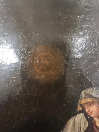 Cuadro lienzo óleo figura