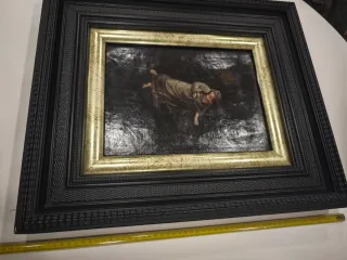 Cuadro lienzo óleo figura