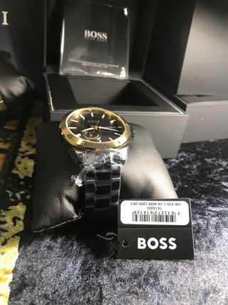 Reloj Boss Automático Negro y Dorado