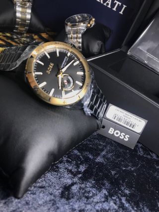Reloj Boss Automático Negro y Dorado