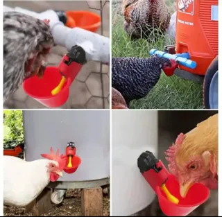 10 bebederos automáticos aves NUEVO rojo