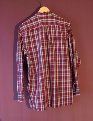 Camisa cuadros Emidio Tucci cuadros tonos granate