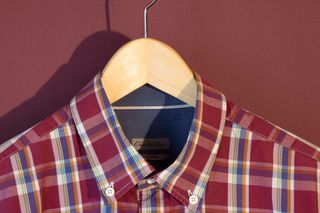 Camisa cuadros Emidio Tucci cuadros tonos granate