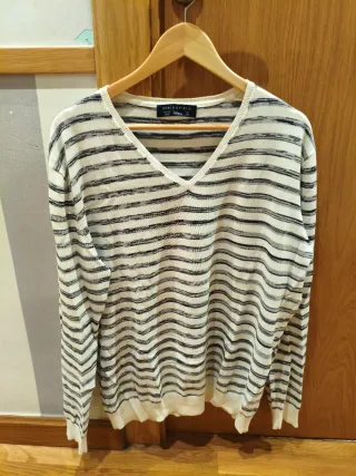 Jersey rayas blanco y negro Talla M