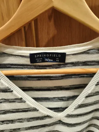 Jersey rayas blanco y negro Talla M