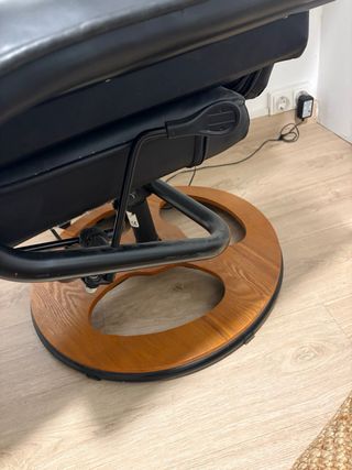 Butaca Sillón Masajes piel Negro