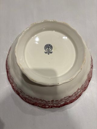 Frutero Cartuja de Sevilla Rojo y Blanco