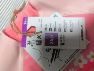 Bañador bebé 24 meses rosa