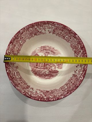 Ensaladera Cartuja de Sevilla Roja