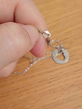 Collar de plata con corazón