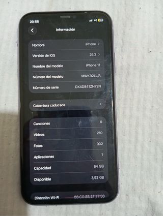 iPhone 11 Morado 64GB Sin la caja  En madrid